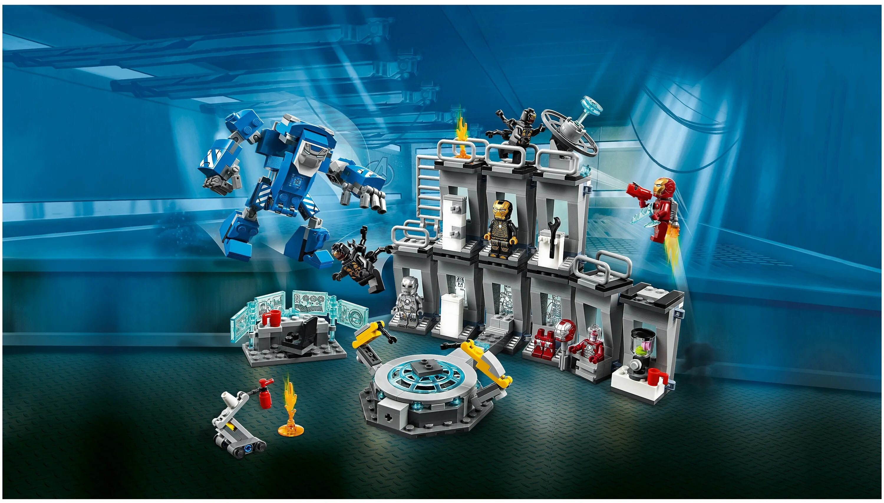 лаборатория тони старка лего. конструктор lego marvel super heroes 76125 лаборатория железного человека. конструктор lego marvel super heroes 76125 лаборатория железного человека. лего железный человек наборы большая лаборатория sy1187. лего лаборатория железного человека 76125.