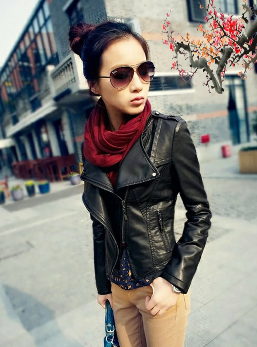 Оливия калпо в кожаных. Кожанку одеть. Женские образы с косухой. Косуха. Девушка в кожаной куртке.