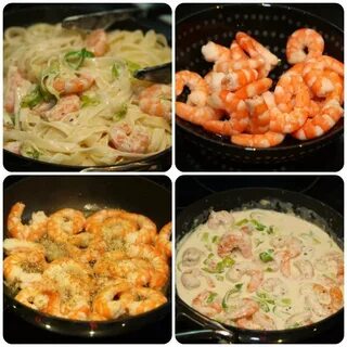 Креветки с луком