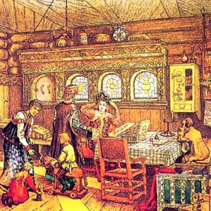 Какой был быт на руси. Домострой 16 век семья. быт 16 века на руси. повседневная жизнь горожан в москве в 16 веке.