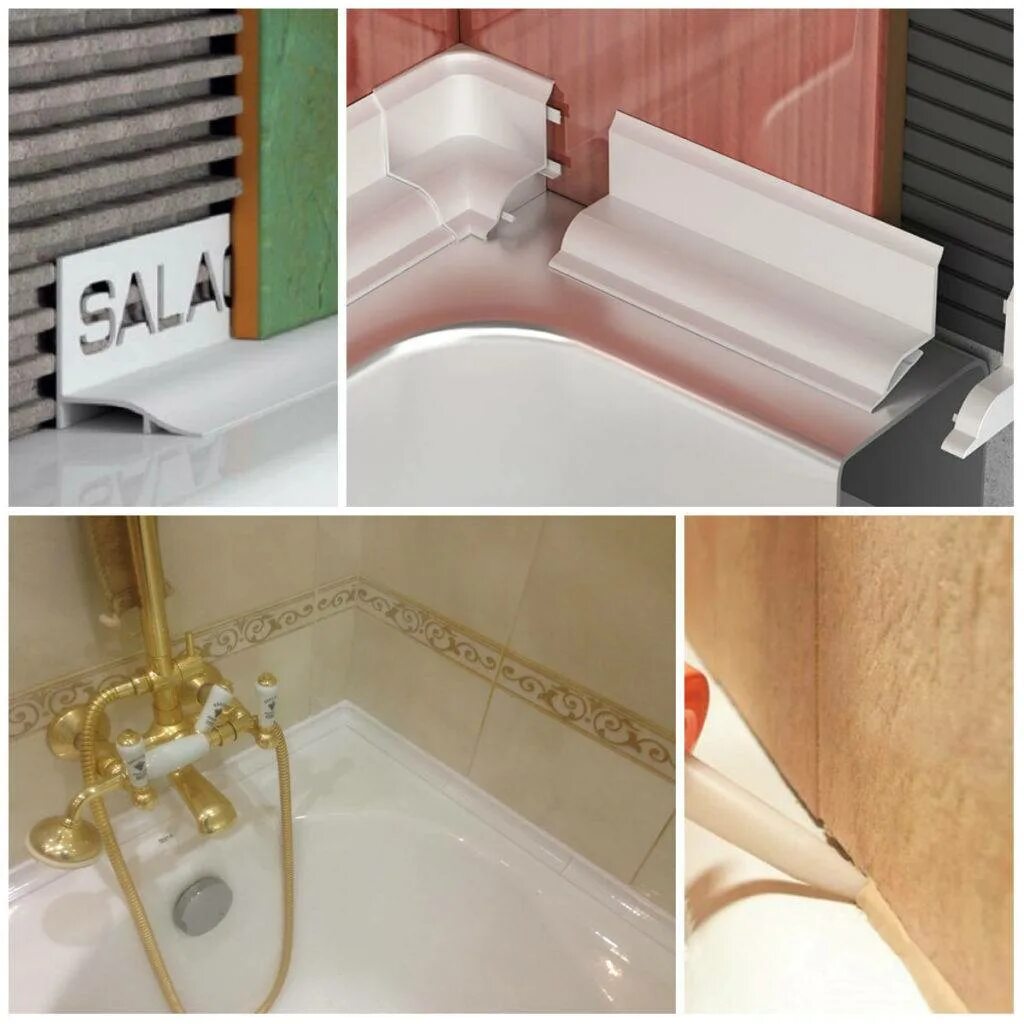 Что можно между ванной и стеной. Уголок для стыка ванны и плитки. Стык ванны и стены. Уголки для герметизации ванны. Уголки для ванных стыков.