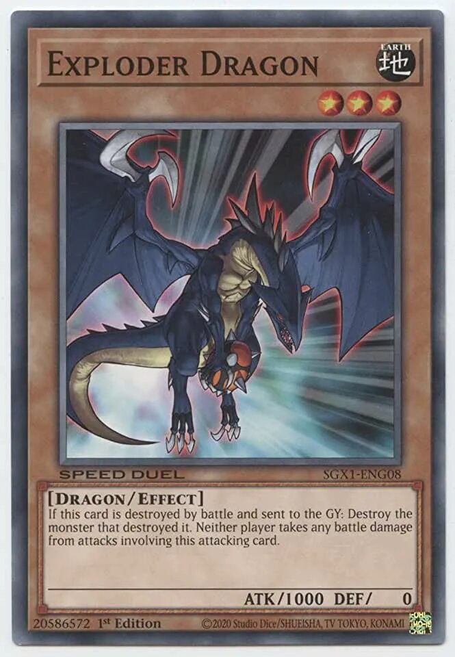 Dragon cards. Exploder Dragon Wing.
