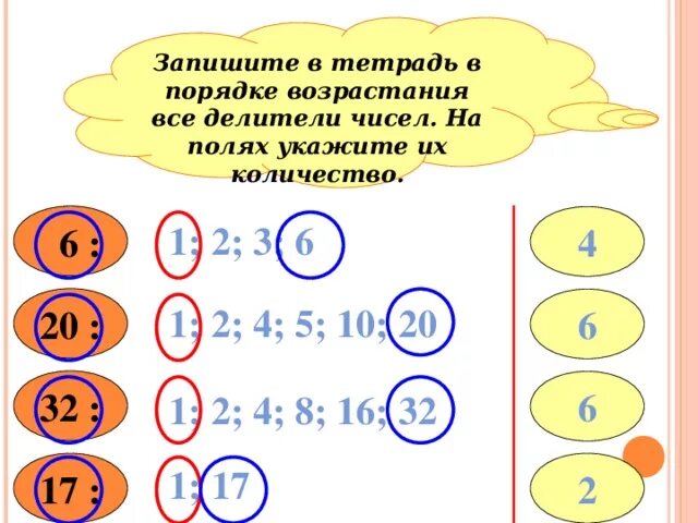 Выпишите все делители числа в порядке возрастания. Запиши все делители числа 12. Выпишите все делители числа в порядке возрастания. Запишите в порядке возрастания все делители числа. Выпишите все делители числа в порядке возрастания.