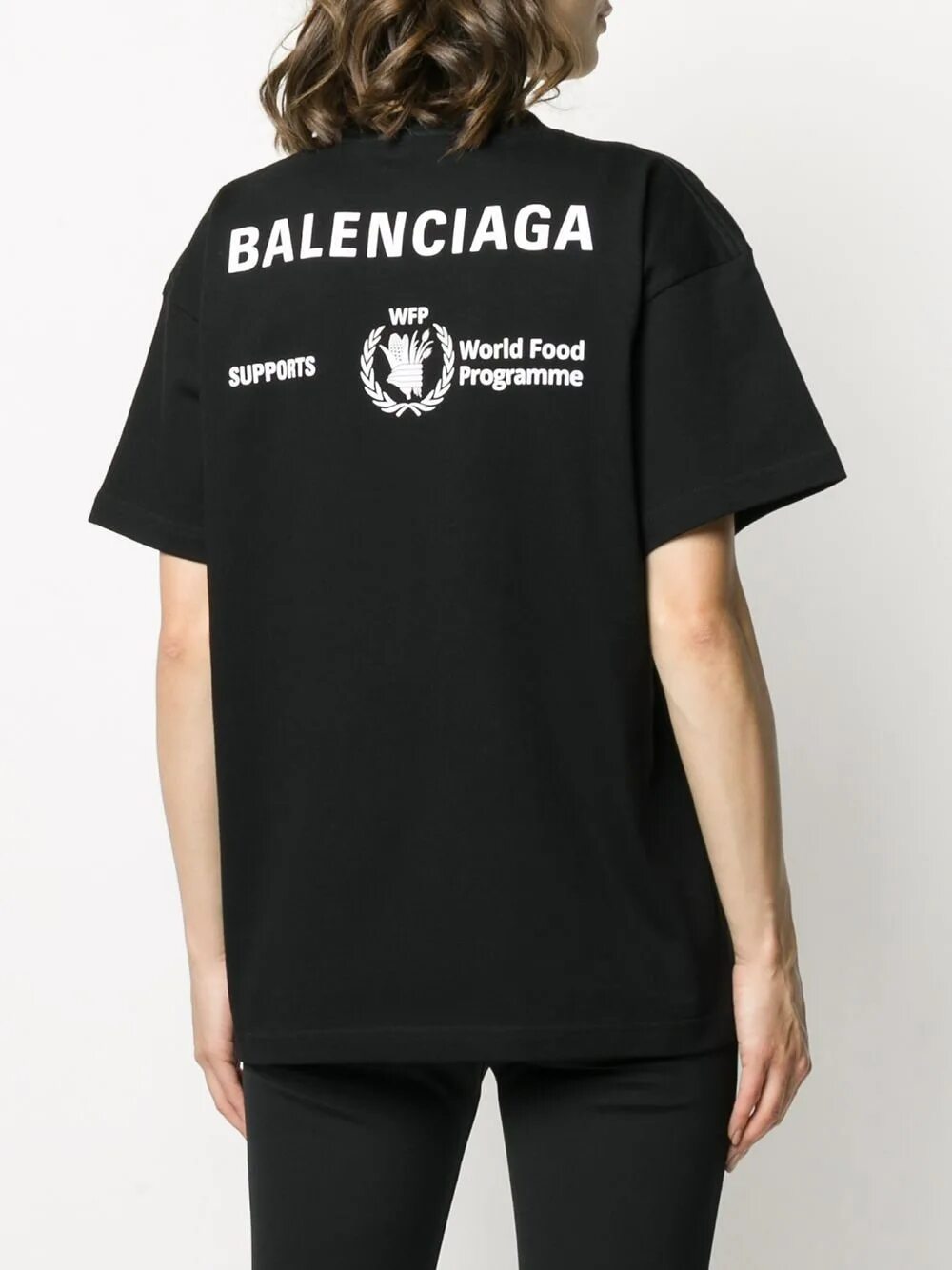 Balenciaga WFP футболка. World food programme Balenciaga майка. Майка Баленсиага черная. Balenciaga World food programme футболка.