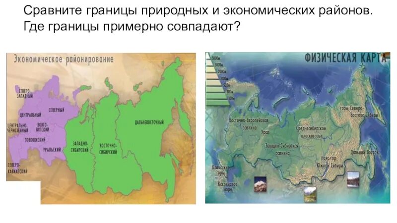 Природные рубежи россии