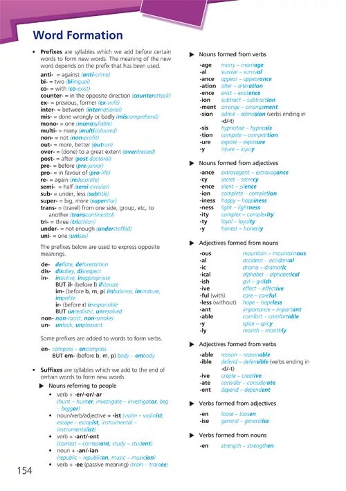 Word formation 8 класс. Word formation 8 класс Starlight. Word formation list. Ответы Word formation Starlight 8. Английский язык 7 класс starlight student s