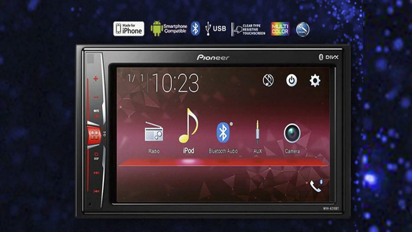 Клипы для автомагнитолы. Pioneer AVH-a210bt. Pioneer MVH-a210bt 2din.