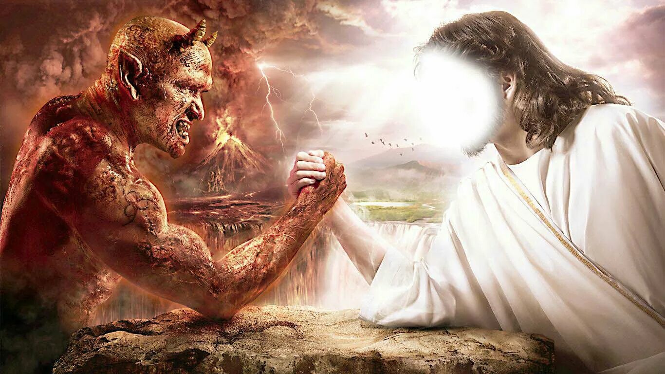 Сейчас бога. Бог против дьявола. Бог и дьявол. Борьба Бога и дьявола. Противостояние Бога и дьявола.