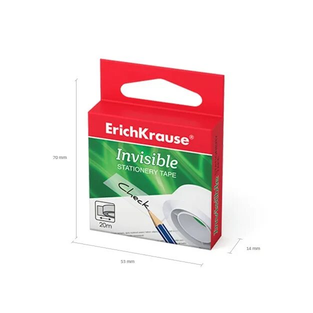 Клейкая лента эрих краузе. Клейкая лента канцелярская erichkrause invisible. Invisible 18. Клейкая лента 18 мм. Клейкая лента 12 мм*10 м.