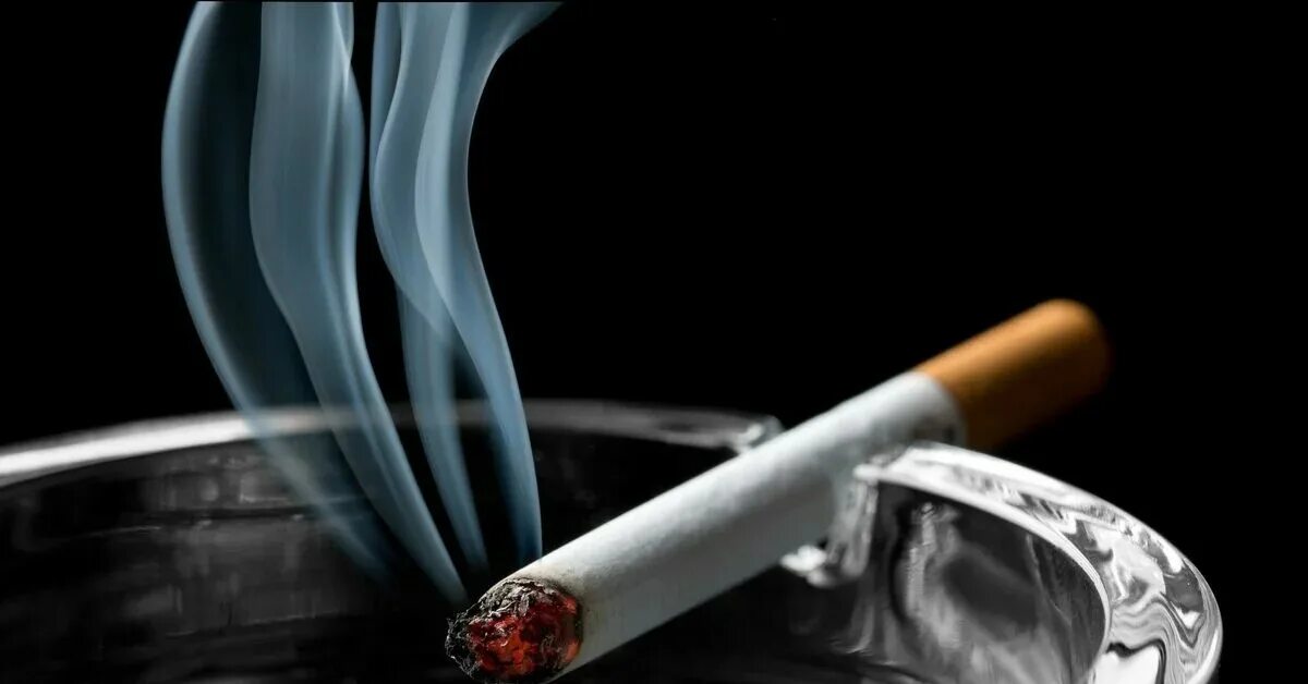 Без запаха табачного дыма. Запах сигарет. Табакокурение. Зажженная сигарета. Пепельница для сигар.