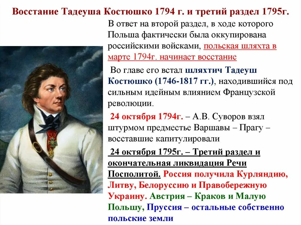 Кто возглавил освободительную борьбу против речи посполитой. Восстание Костюшко 1794. Восстание Тадеуша Костюшко 1794. Восстание Тадеуша Костюшко 1794 карта. Восстание Тадеуша Костюшко 1794 кратко.