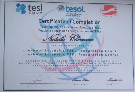 Tefl tesol