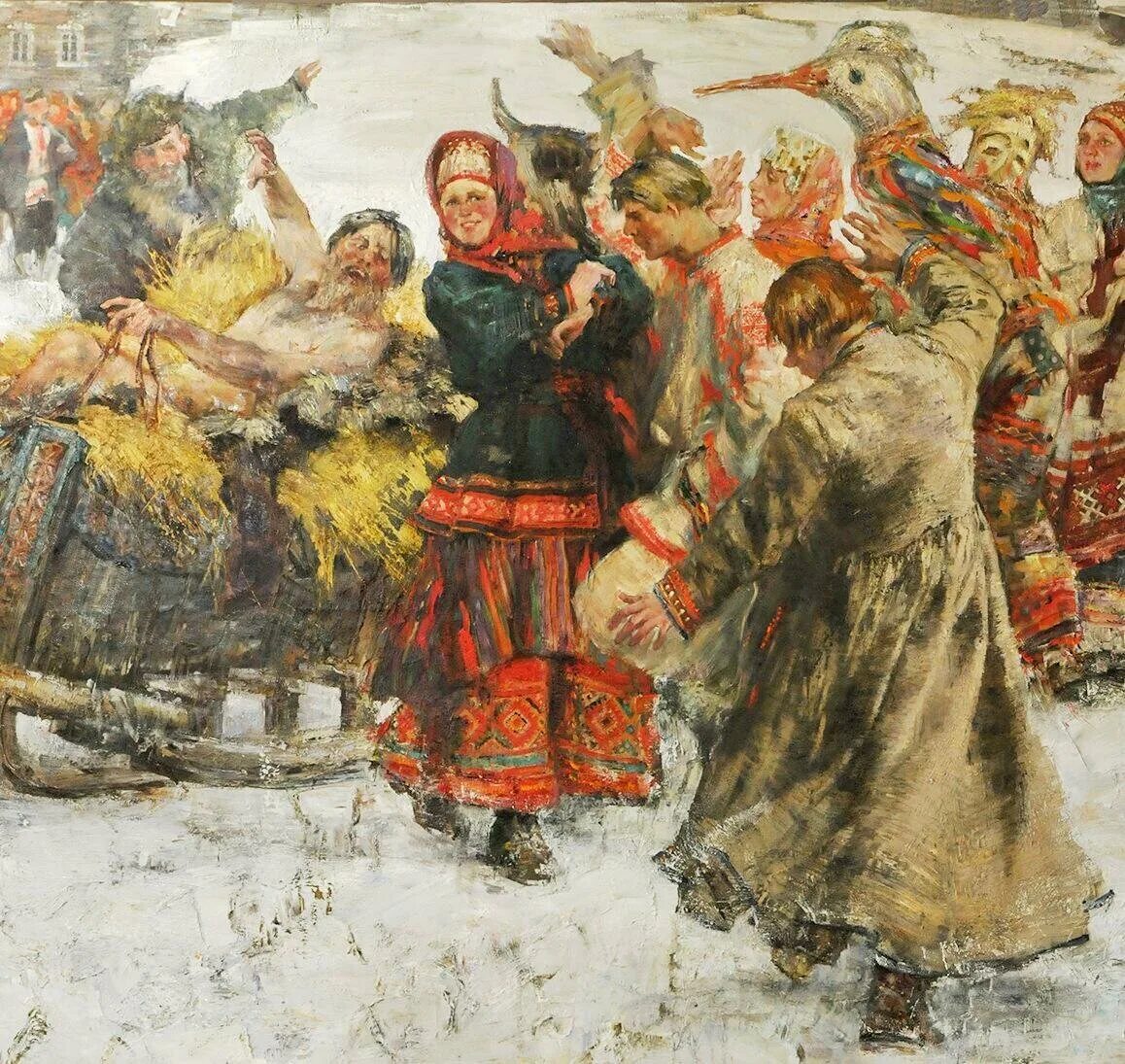 Картина "масленичные гуляния 1881 года " Рябушкина Андрея. Васнецов Масленица. Как называли масленицу в старину