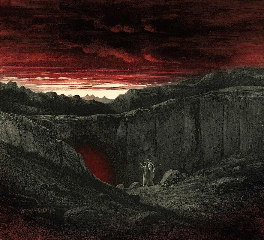 Ад данте отзывы. Долгий путь из ада. Dante and Virgil in Hell в максимальном качестве. :Descending to Hell.