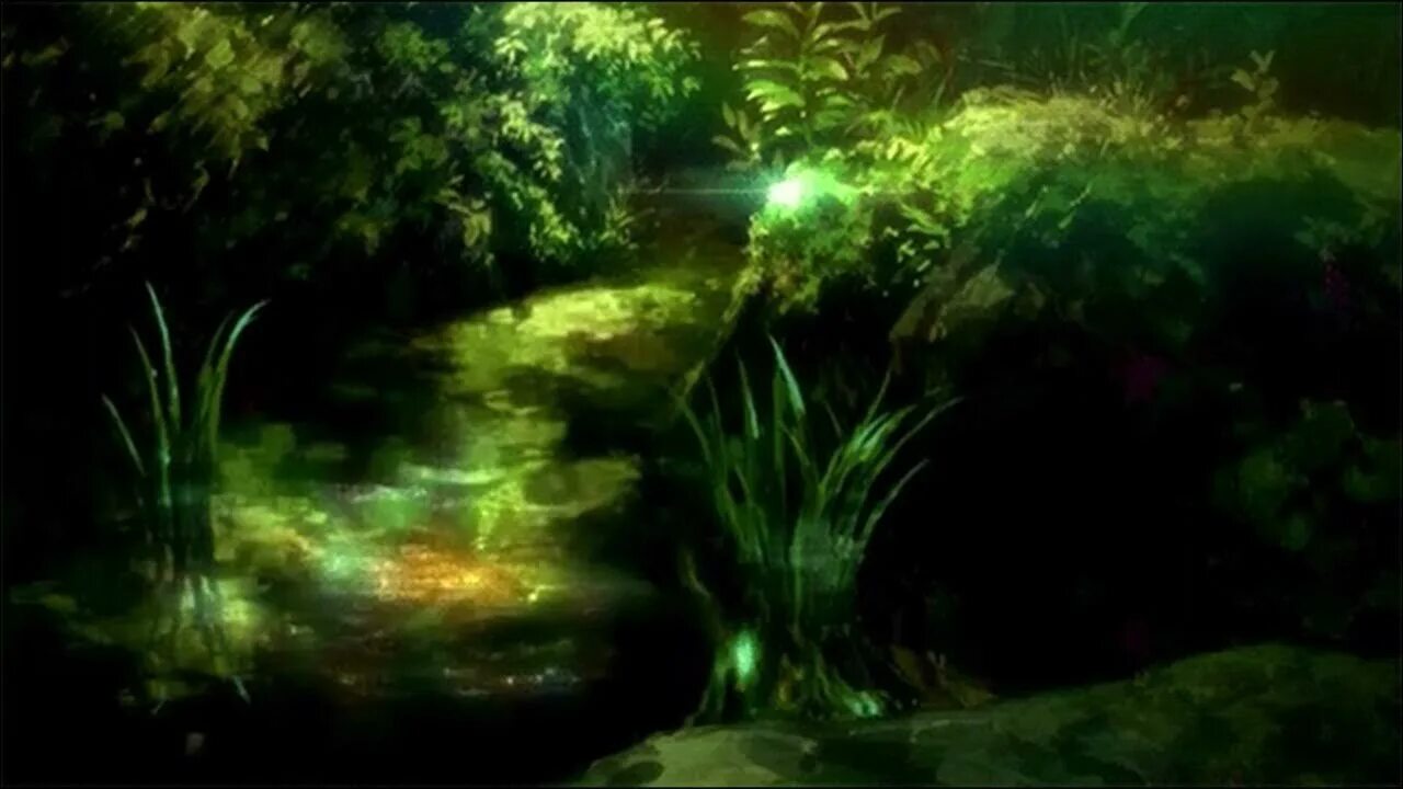 Светлячки. Фэнтези лес с светлячками. Волшебное болото. Montagem mysterious game reverb