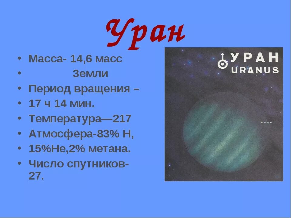 Длина урана. Длина урана