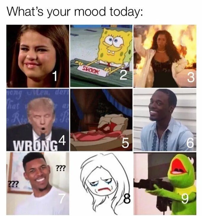 What is your mood today. Mood Мем. Today mood Мем. Choose your mood for today. Your best mood