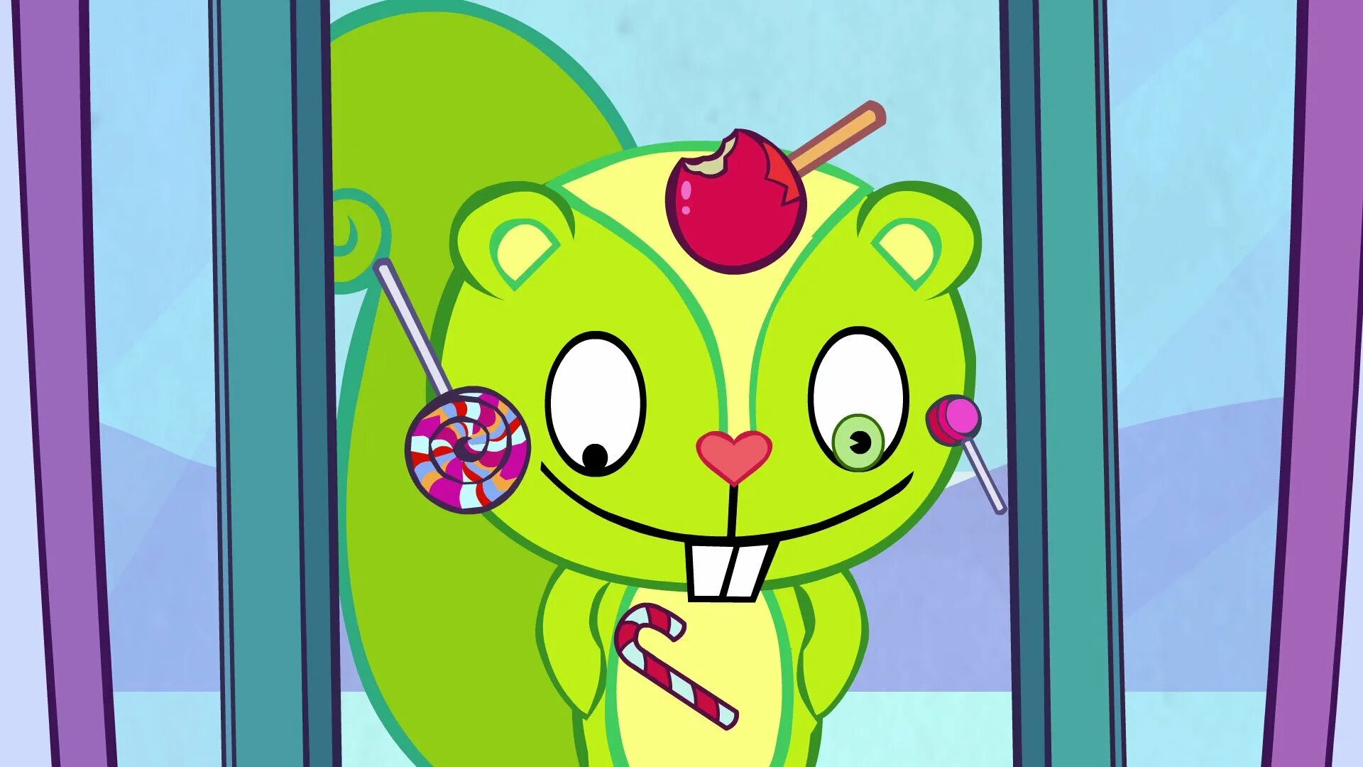 Three friend tree. Натти happy tree friends. счастливые лесные друзья натти. нутти happy tree friends. хэппи три френдс.
