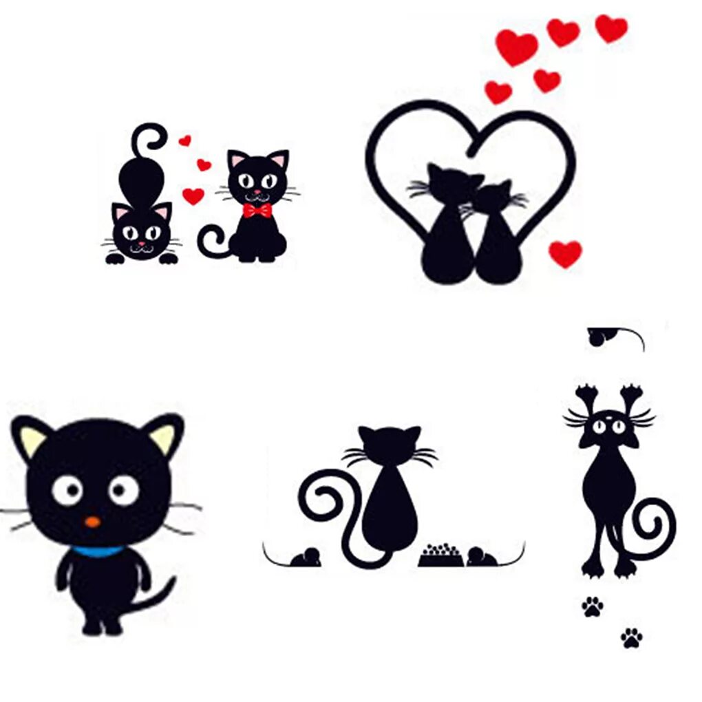 Стикеры черный кот. Наклейки котики. Кот наклейка на стену. Наклейки на стену коты черные. Наклейка котёнок.