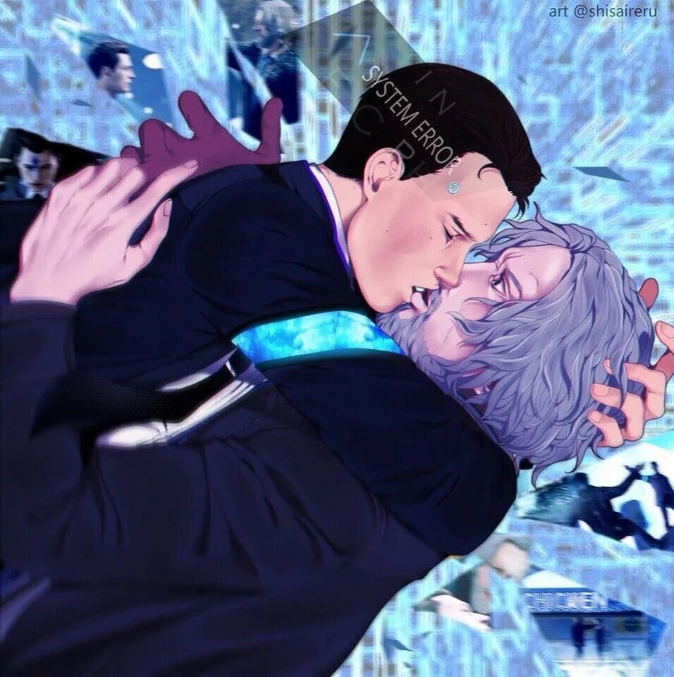 Коннор и хэнк. Connor x hank. detroit коннор и хэнк. коннор и хэнк шип. коннор и хэнк арт.