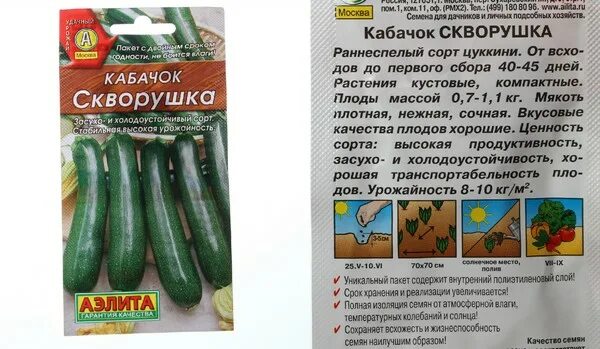 Семена кабачок цуккини Скворушка ТМ Дионис / dionysus отзывы