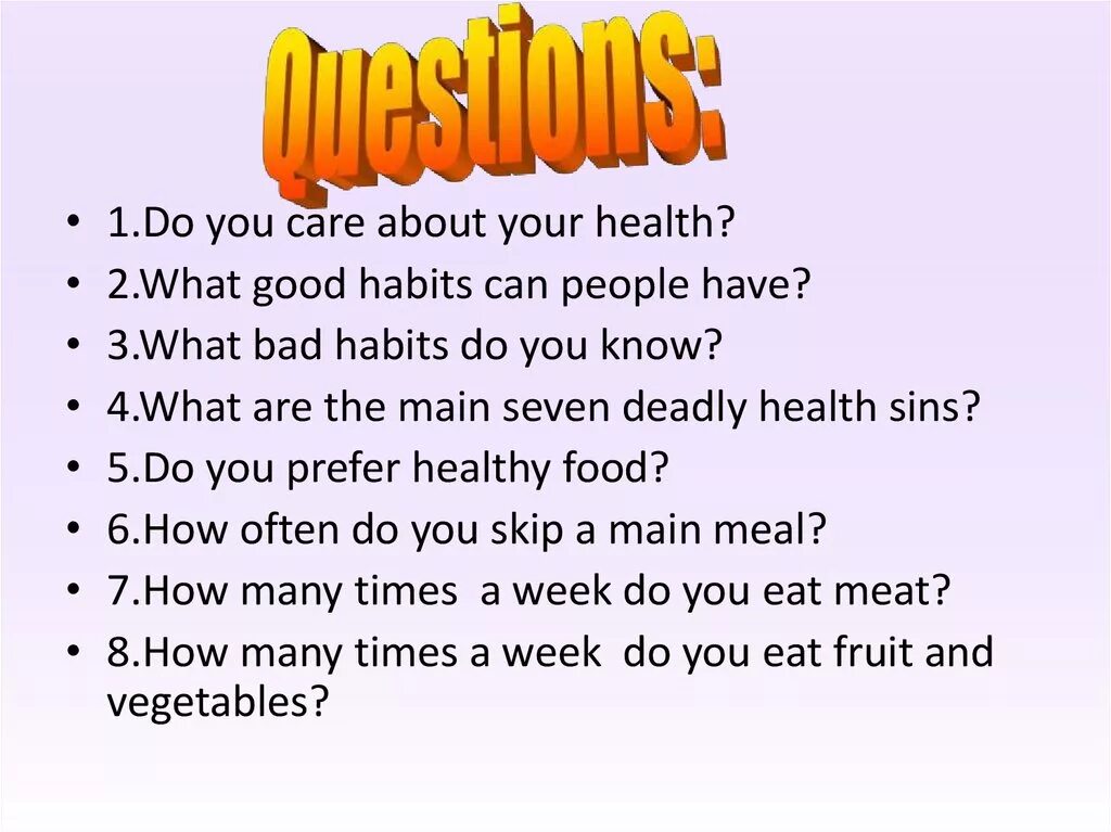 Презентация healthy Habits. Good Habits презентация. Здоровый образ жизни по английскому. Вопросы про healthy Lifestyle.