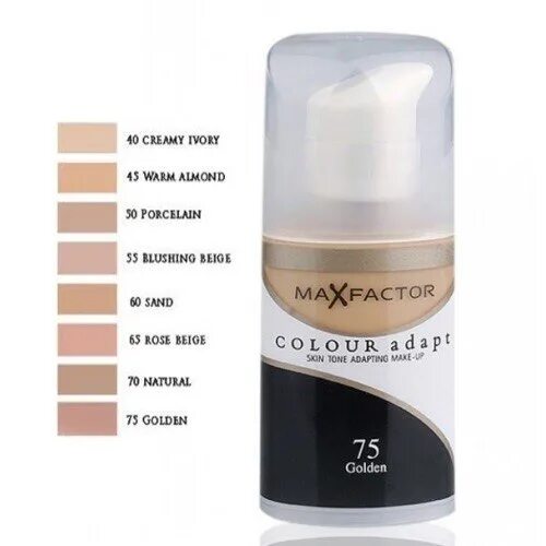 Max factor color. Макс фактор колор адапт 40. max factor colour adapt оттенки. макс фактор колор адапт 40 тональный крем-. max factor тональный крем 40 creamy ivory.