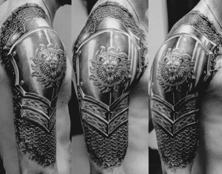 armor tattoo Armor tattoo, Shoulder armor tattoo, Armour tattoo