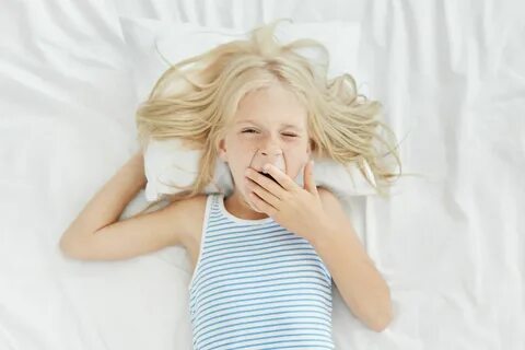 Girl waking
