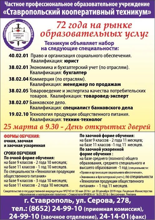 Ставропольский кооперативный техникум экономики коммерции. Ставропольский кооперативный техникум экономики коммерции. Чпоу ставропольский кооперативный техникум. Ставропольский кооперативный техникум экономики коммерции. Кооперативный колледж ставрополь.