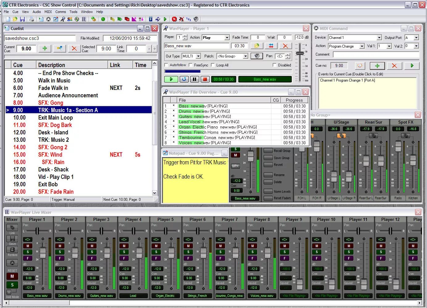 Show controller. Csc show control. show cue system. synchro программа. show program.