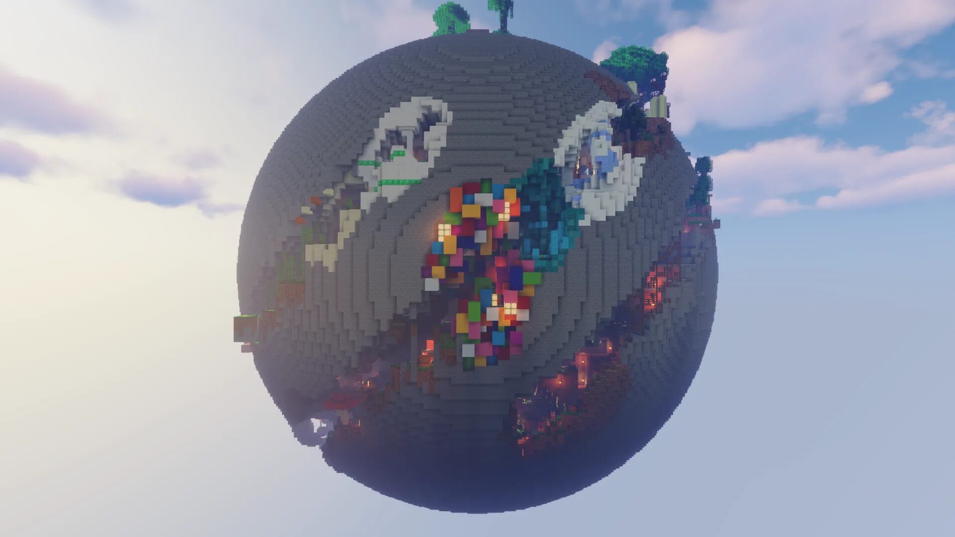 Minecraft planet map