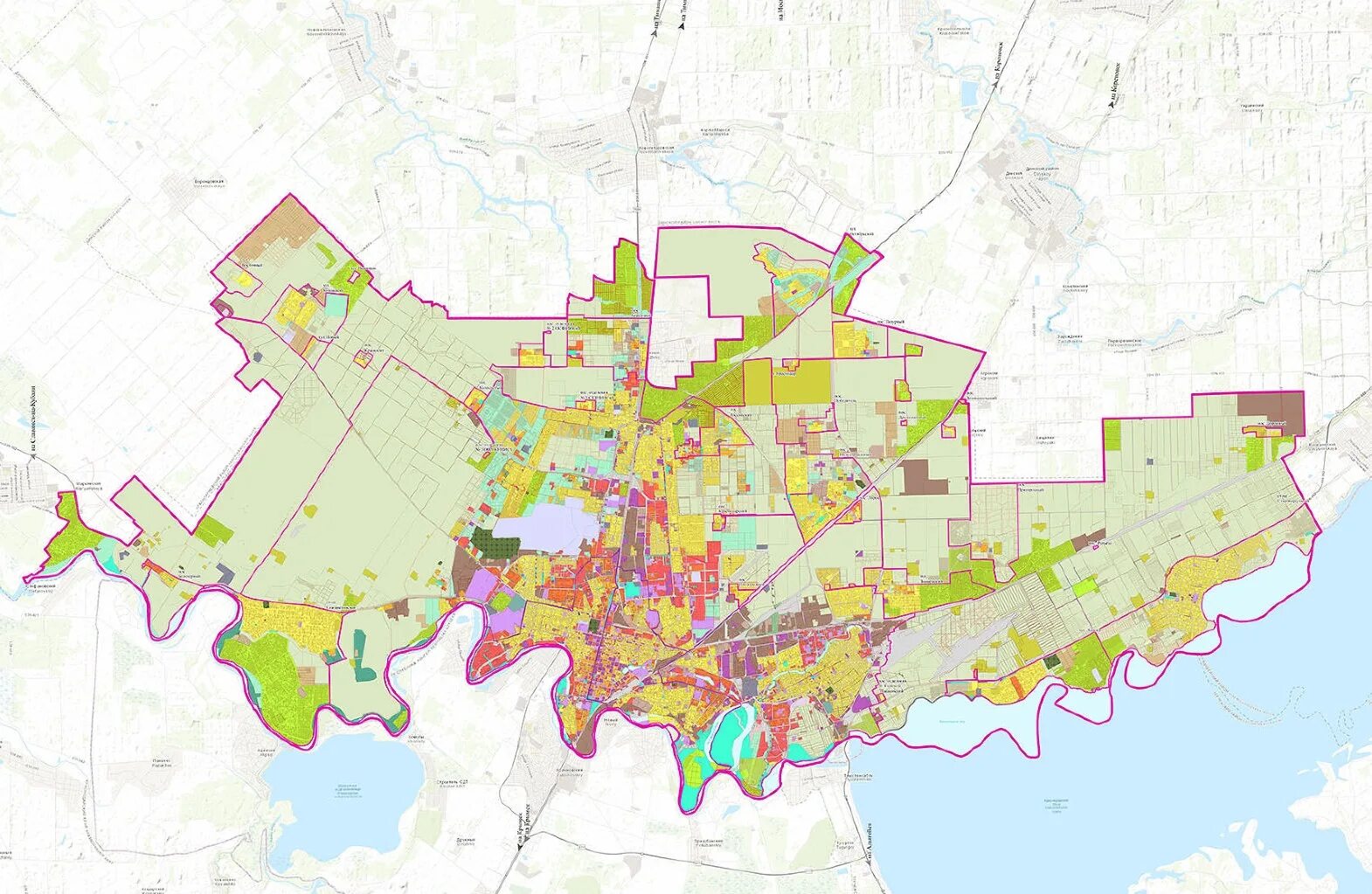 Генплан Краснодара 2022. Новый генплан Краснодара 2022. Генплан Краснодара 2021-2040. План Краснодара 2022. Зонирование краснодар