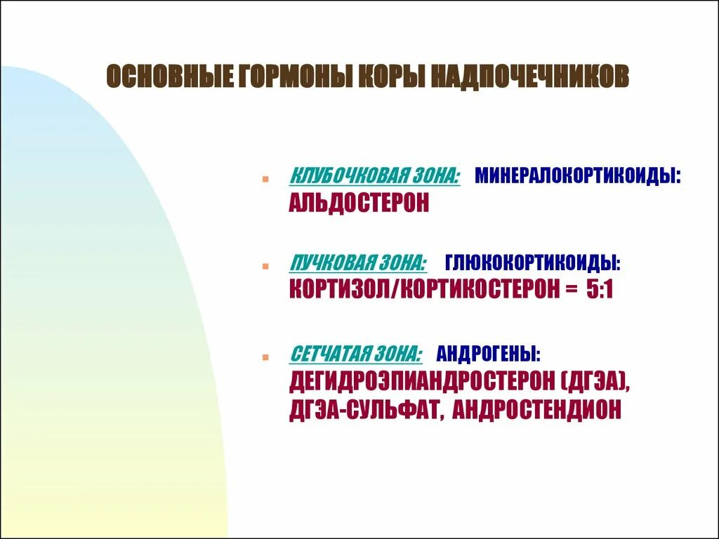 Гормоны сетчатой зоны. Гормоны коры надпочечников. Основные гормоны коры надпочечников. Гормоны коры надпочечников глюкокортикоиды и минералокортикоиды. Гормоны сетчатой зоны коры надпочечников.