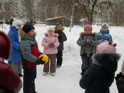 Работа с детьми на прогулке