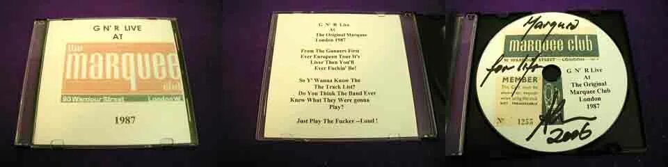 1993 Live at the Marquee. Man Live at the Marquee. Twisted sister Live at the Marquee Club. Nine below Zero Live at the Marquee.