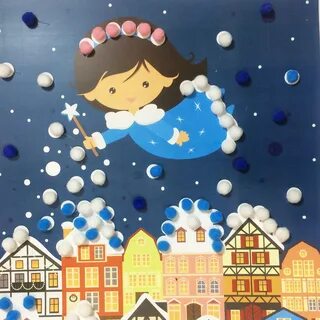 Картина новогодняя из бумаги