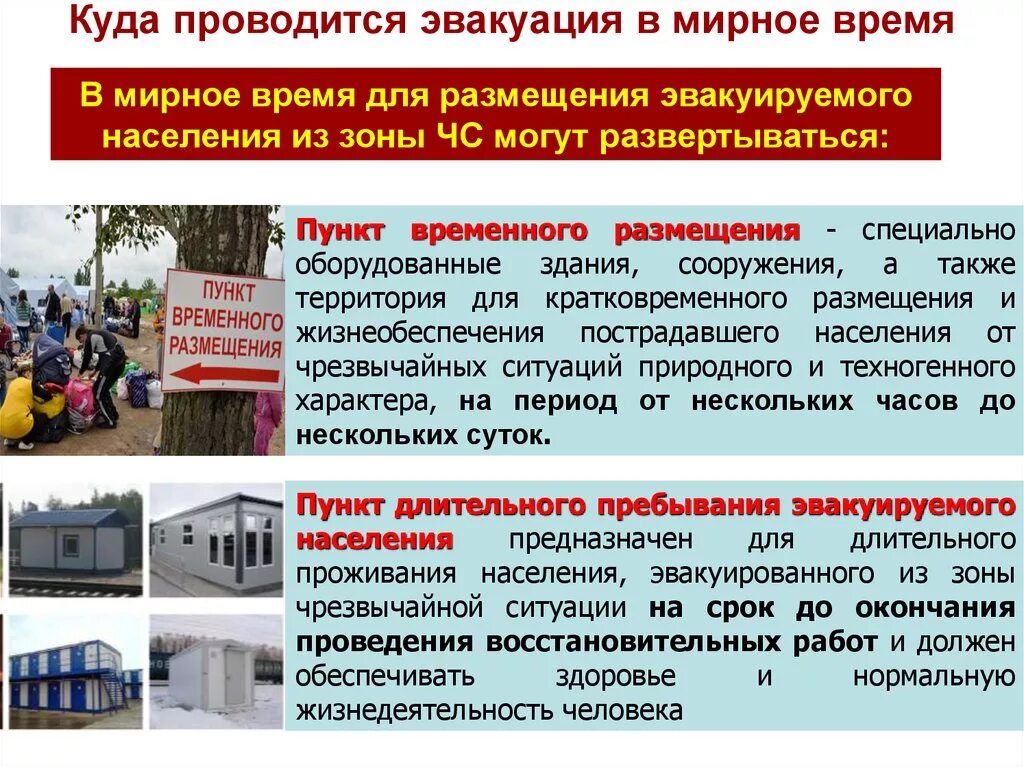 Организация и планирование эвакуации. Безопасность пдп. Размещение эвакуируемых. Пункты временного размещения населения при проведении эвакуации. Размещение эвакуируемых.