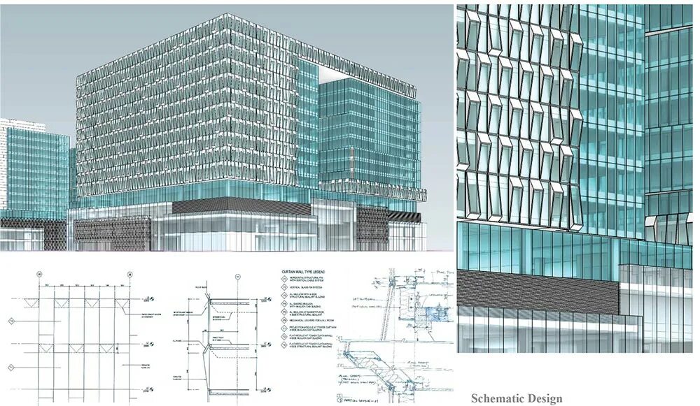 Detailed design. Проектирование фасадов павелиона в Красногорске. Екатеринбург саммит фасад проект рисунок.