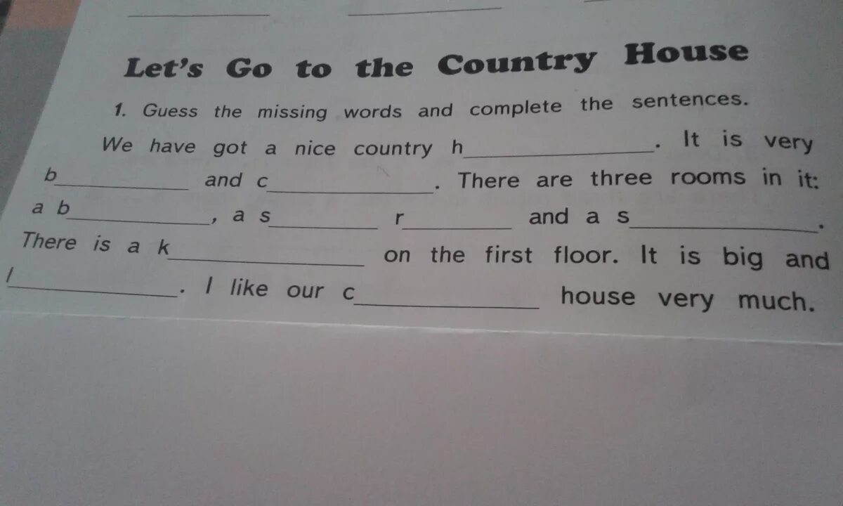 10 sentences about sport. Write sentences about your Country. Continue sentences about your Family. All Countries sentences. One missing Word.