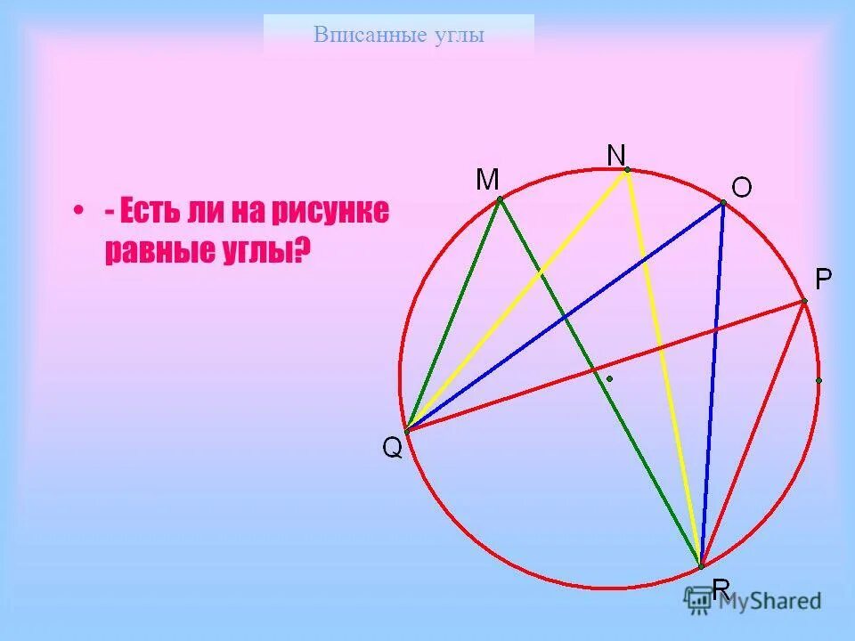 Что значит вписанный угол