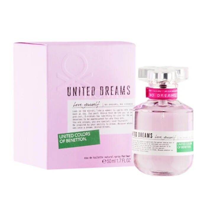 United Colors of Benetton туалетная вода United Dreams Love yourself 50 мл. Духи Бенеттон женские United Dreams. Benetton United Dreams Love yourself туалетная вода (EDT) 50мл. Benetton Colors of Benetton United Dreams Love yourself.