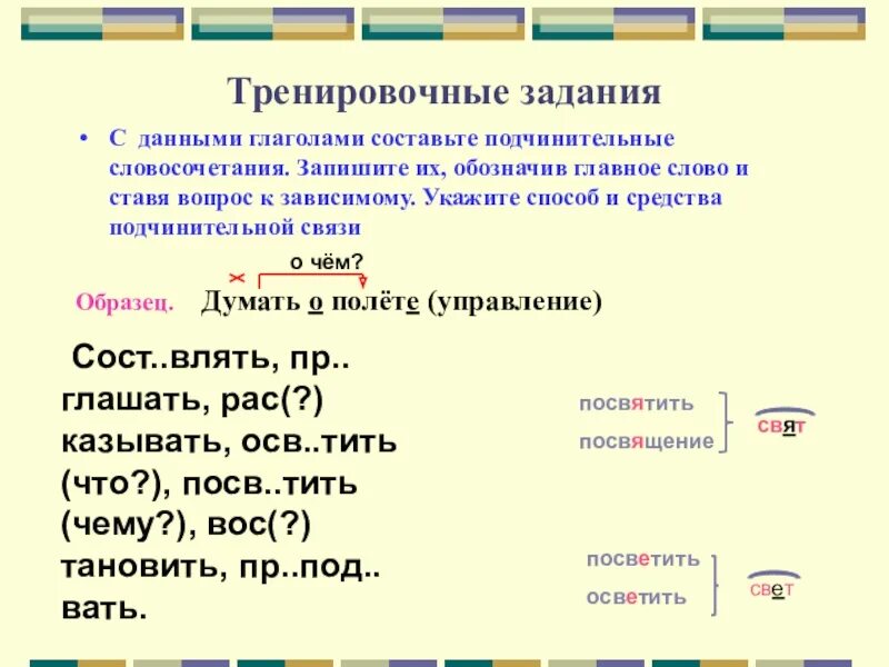 Выпишите только подчинительные словосочетания начисто забылось. Подчинительные словосочетания. Подчинительные словосочетания задания. Подчинительные словосочетания презентация 8 класс. Подчинительные словосочетания вопросы.