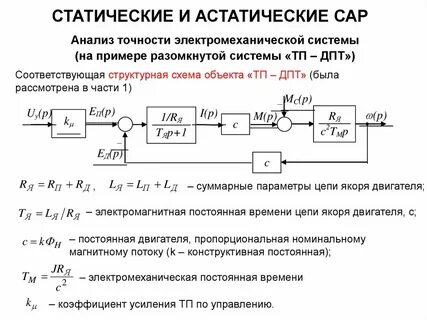 Анализ системы регулирования
