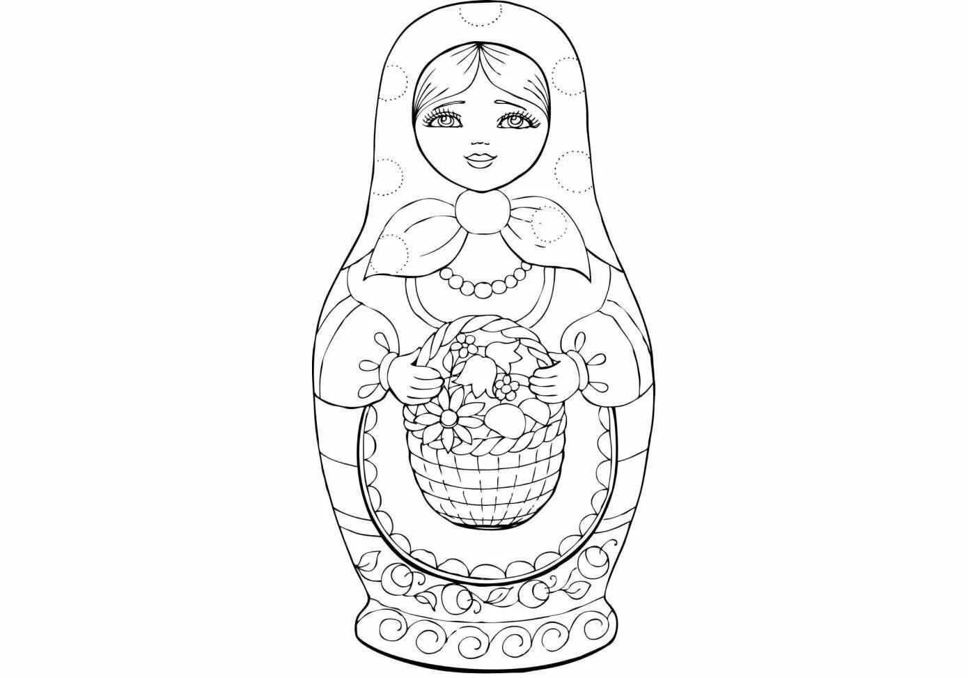 Как раскрашивать матрешку