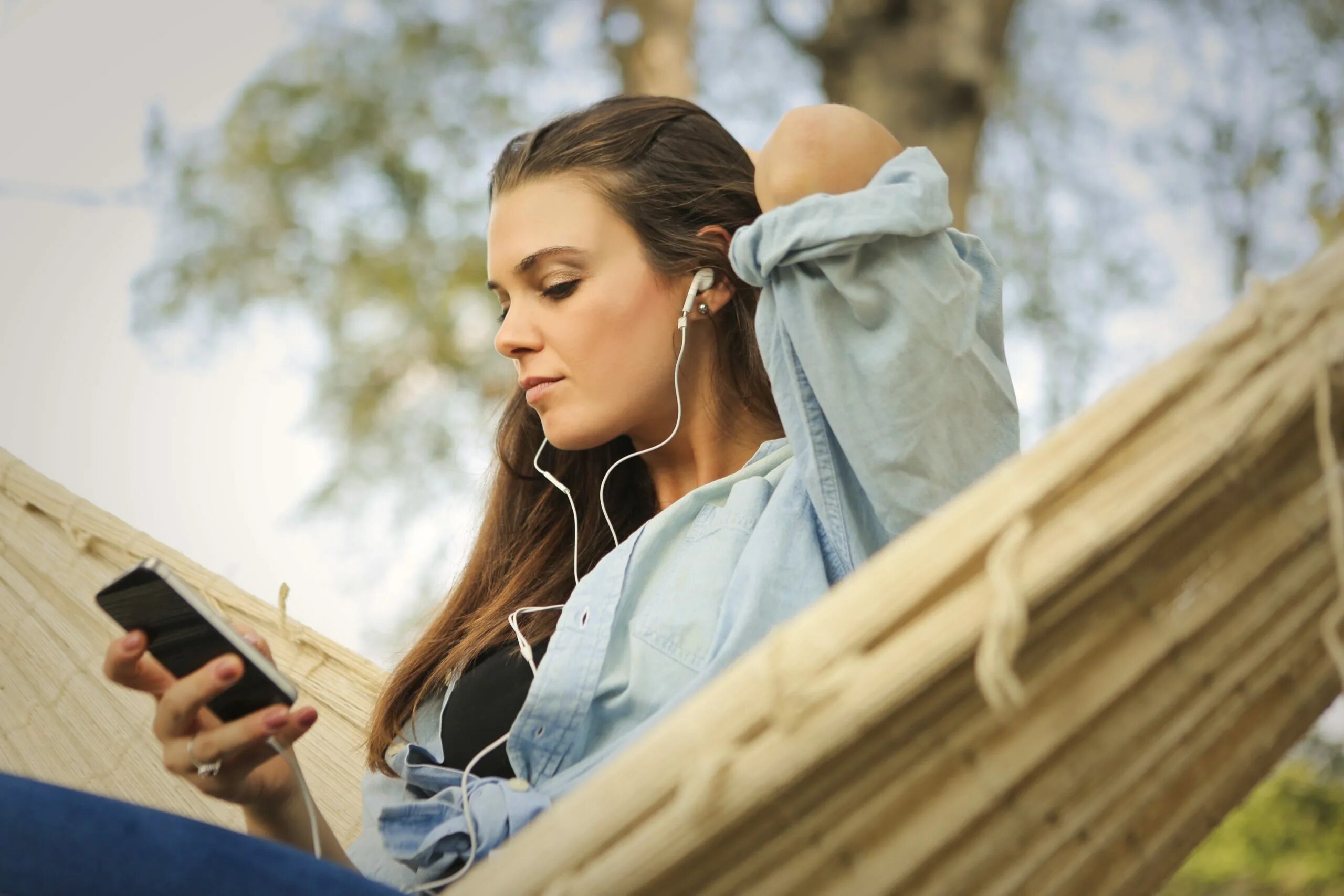 While listening to music