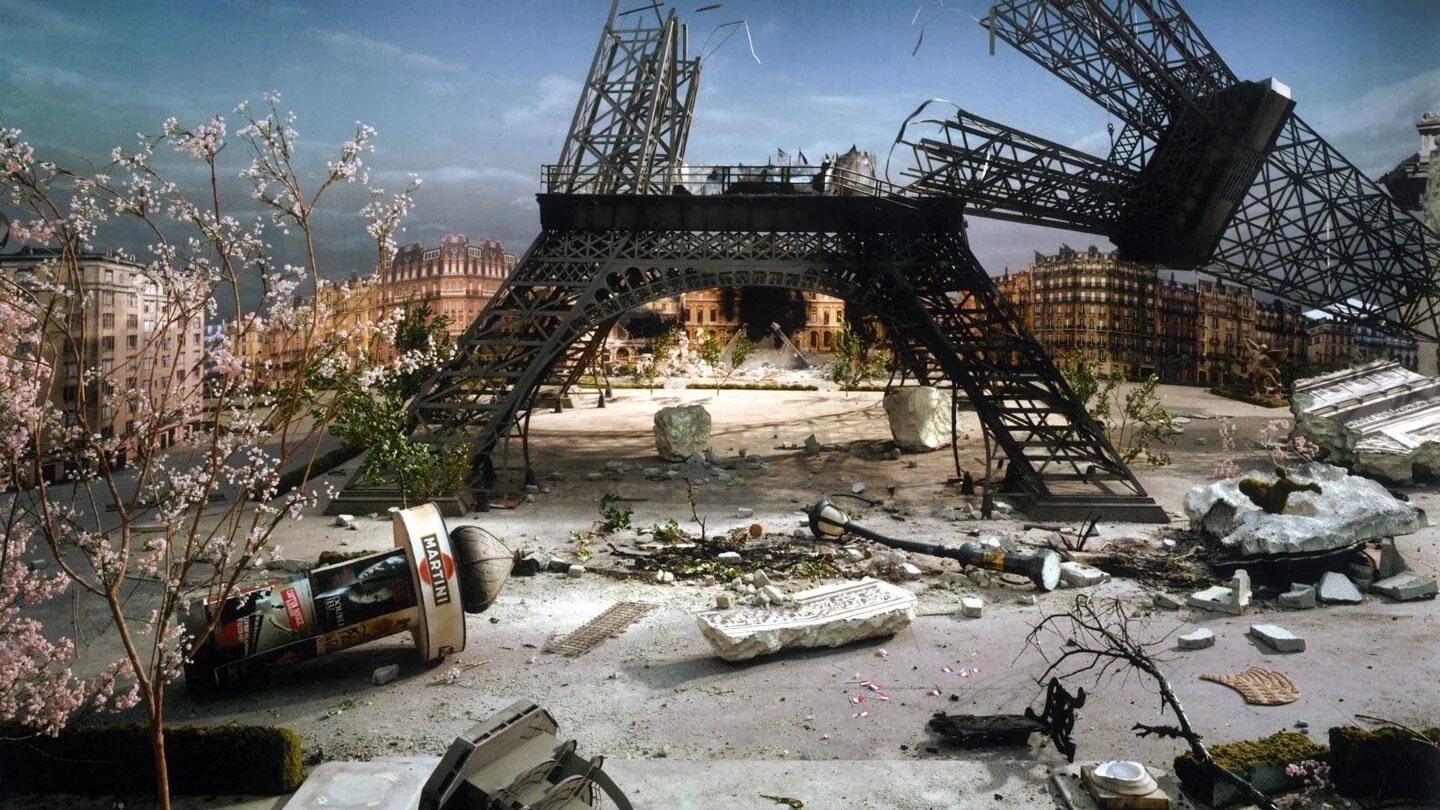падение лондона / london has fallen (2016). руины парижа. разрушенная эйфелева башня. разрушенный париж. последствия ядерной войны арт.