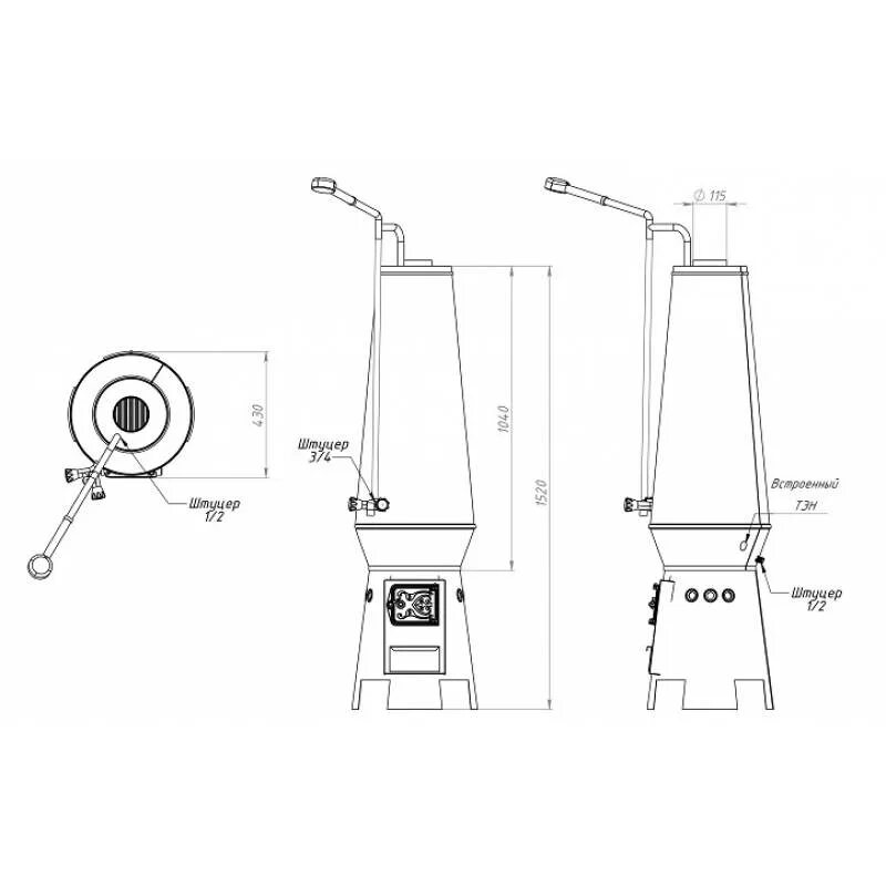 Дровяная водогрейная колонка Титан. Колонка водогрейная дровяная чертеж. Колонка водогрейная купить