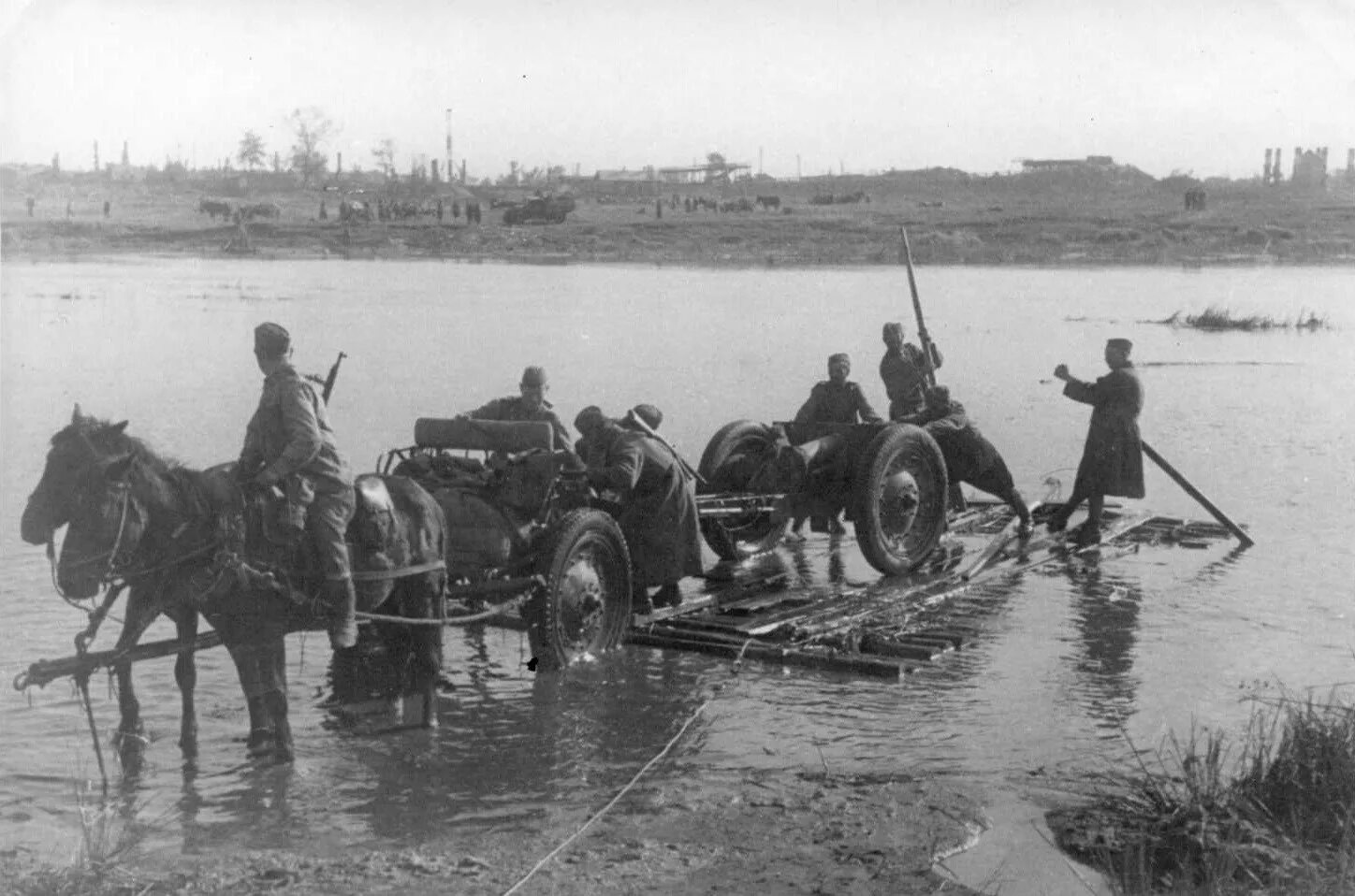 Лошадь переправа. Битва за Днепр 1941-1945. Форсирование реки Десна 1943. Форсирование реки Днепр ВОВ. Лошади в годы Великой Отечественной войны 1941-1945.