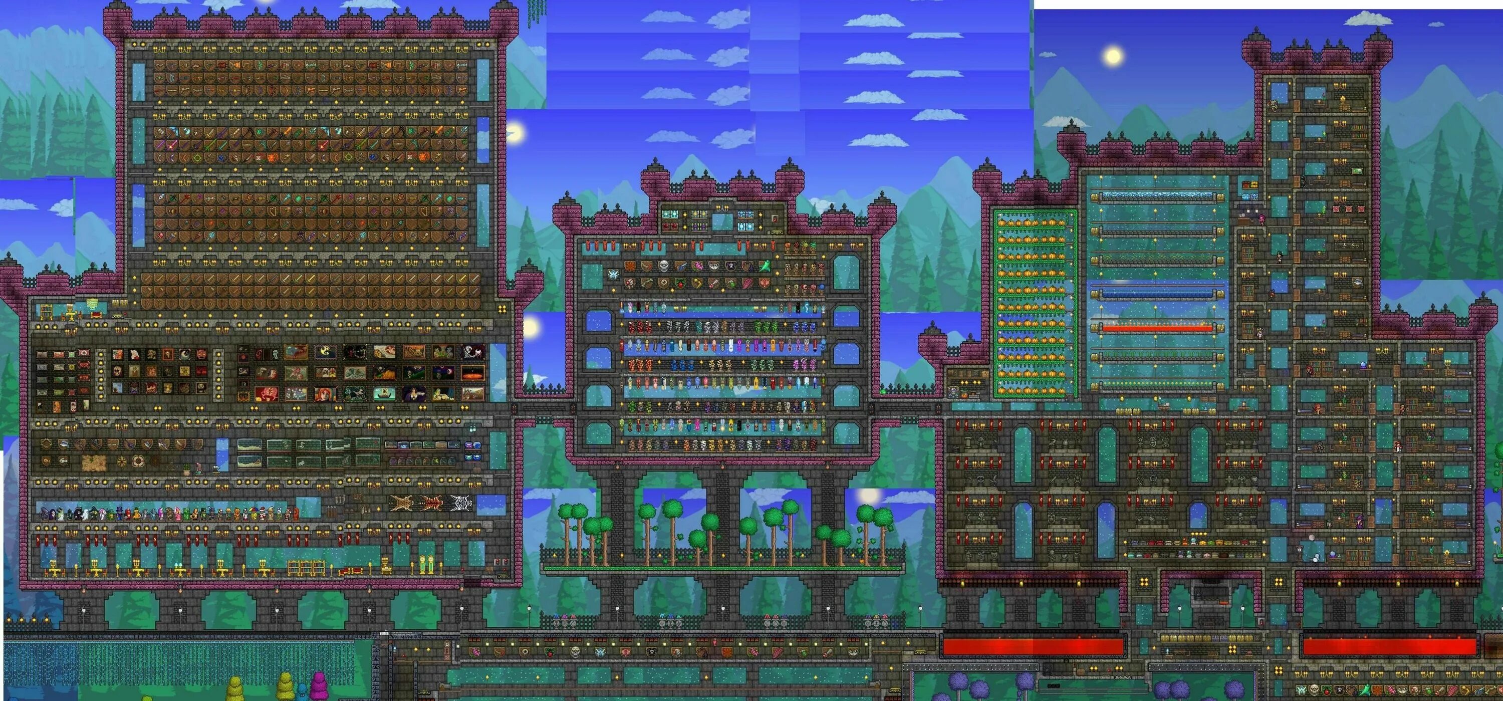 Terraria классы. Terraria 21 9. Террария 1.4.4. Террария 1.4.1. Террария дом превью.